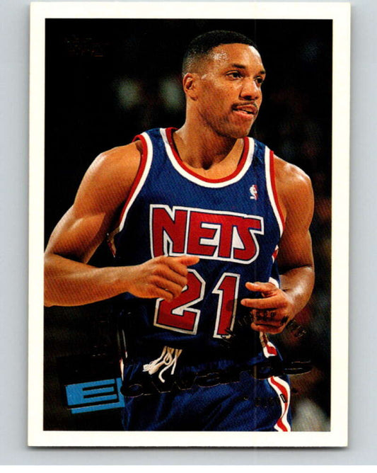 1995-96 Topps NBA #239 Kevin Edwards  New Jersey Nets  V70439 Image 1