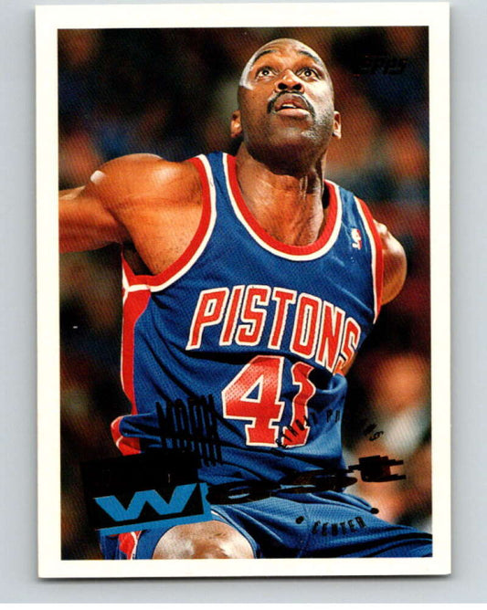 1995-96 Topps NBA #248 Mark West  Detroit Pistons  V70452 Image 1