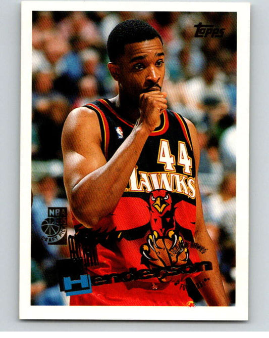 1995-96 Topps NBA #261 Alan Henderson  RC Rookie Atlanta Hawks  V70481 Image 1