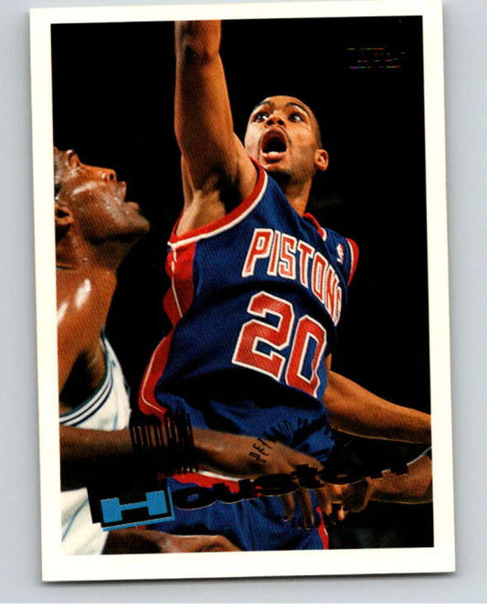 1995-96 Topps NBA #274 Allan Houston  Detroit Pistons  V70508 Image 1