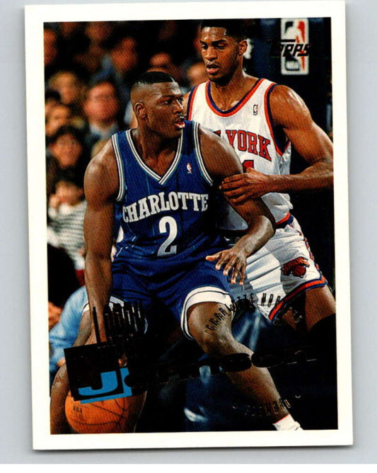 1995-96 Topps NBA #280 Larry Johnson  Charlotte Hornets  V70514 Image 1