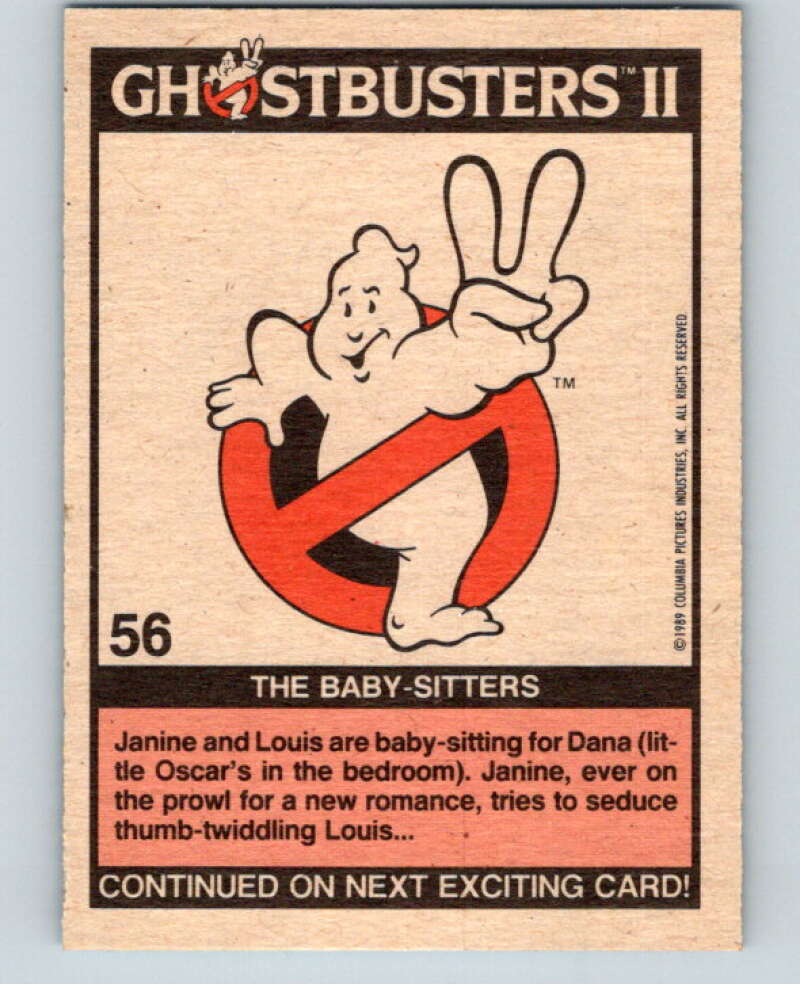 1989 Topps Ghostbusters II #56 The Baby-Sitters   V70611 Image 2