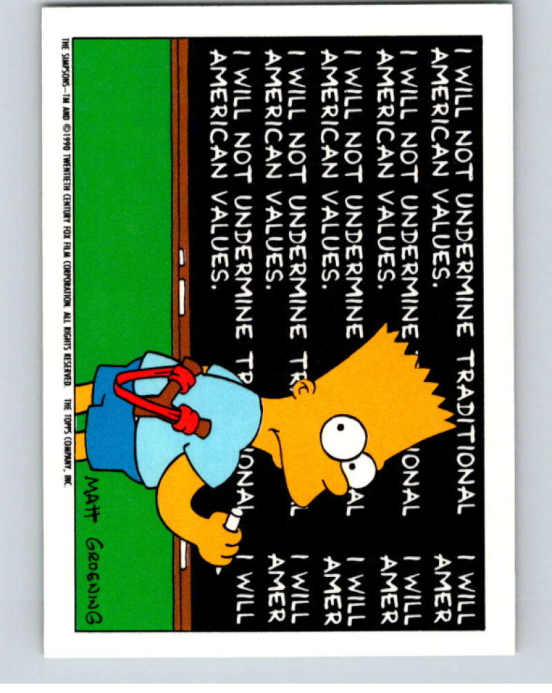 1990 The Simpsons Stickers #16 Cowabunga, Man  V70650 Image 2