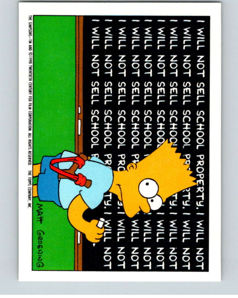 1990 The Simpsons Stickers #20 Suck Suck Suck  V70651 Image 2
