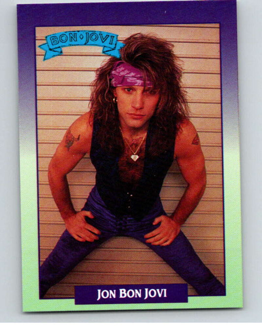 1991 Brockum Rock Cards #175 Jon Bon Jovi   V70718 Image 1