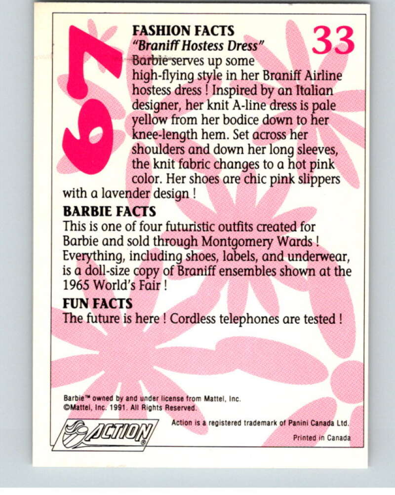 1991 Another First for Barbie 1967 Year  V70819 Image 2