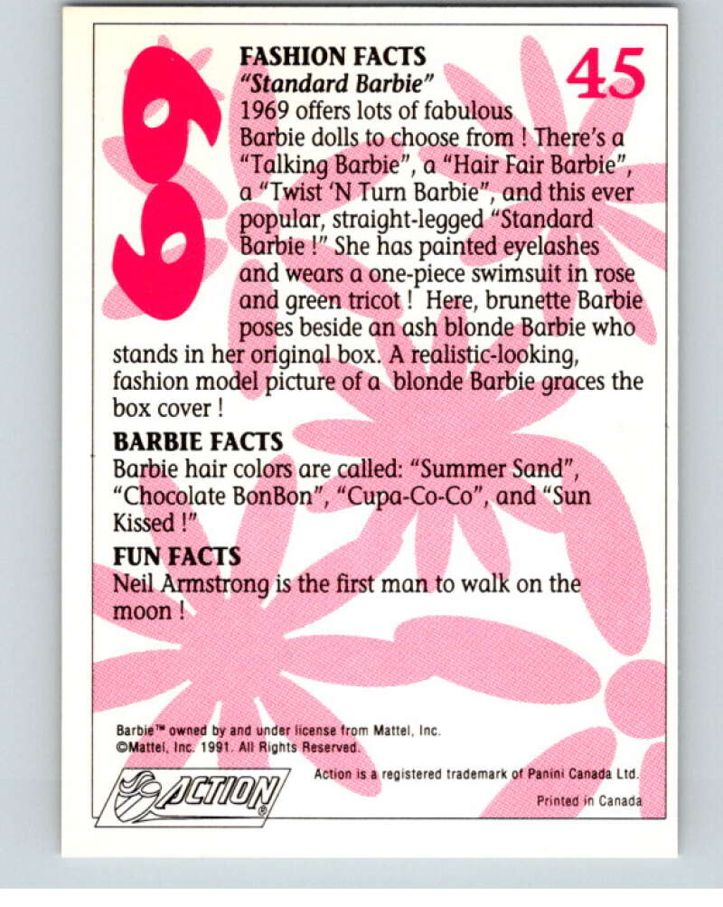 1991 Another First for Barbie 1969 Year  V70831 Image 2