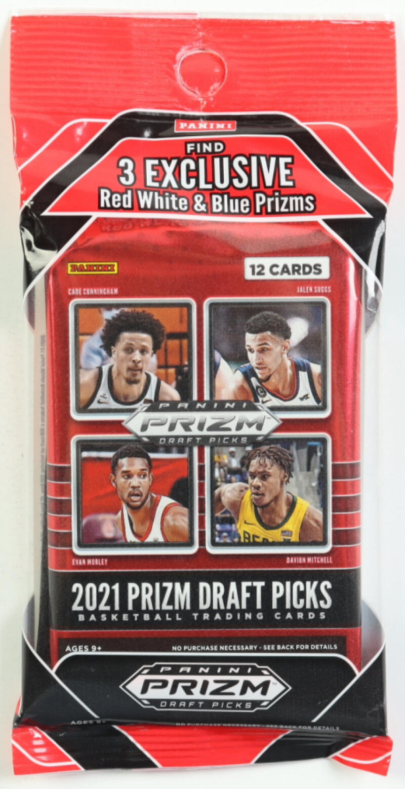 2022-22 Panini Prizm Draft Picks Jumbo Fat Basketball Trading Card Pack + Bonus Image 1