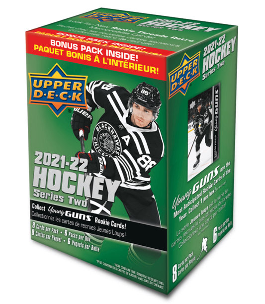 2021-22 Upper Deck Series 2 Blaster Factory Sealed Hockey Box Image 1