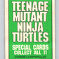 1990 O-Pee-Chee Teenage Mutant Ninja Turtles Movie Special #1 Card  V71334 Image 2