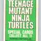 1990 O-Pee-Chee Teenage Mutant Ninja Turtles Movie Special #3 Card  V71347 Image 2