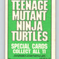 1990 O-Pee-Chee Teenage Mutant Ninja Turtles Movie Special #5 Card  V71364 Image 2