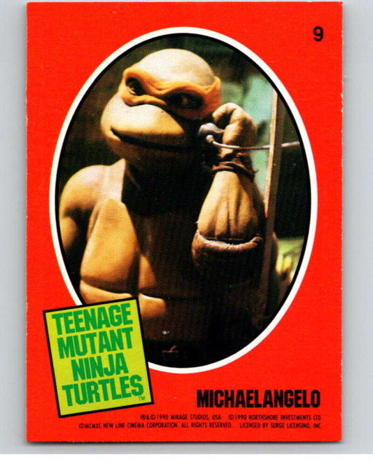 1990 O-Pee-Chee Teenage Mutant Ninja Turtles Movie Special #9 Card  V71400 Image 1