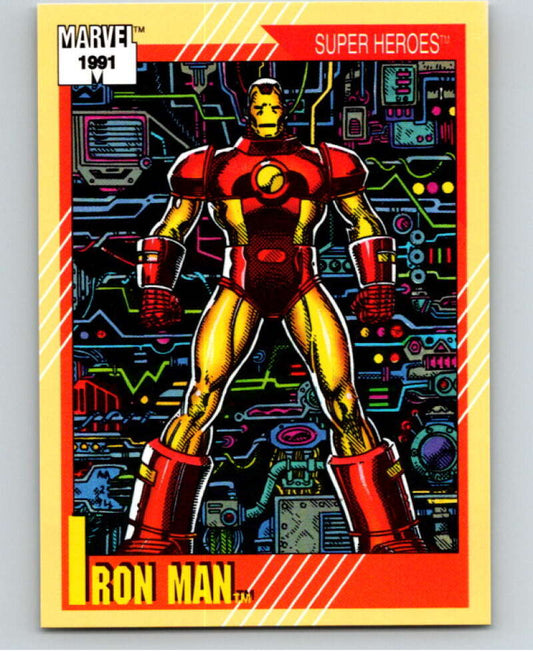 1991 Impel Marvel Universe #13 Iron Man   V71439 Image 1