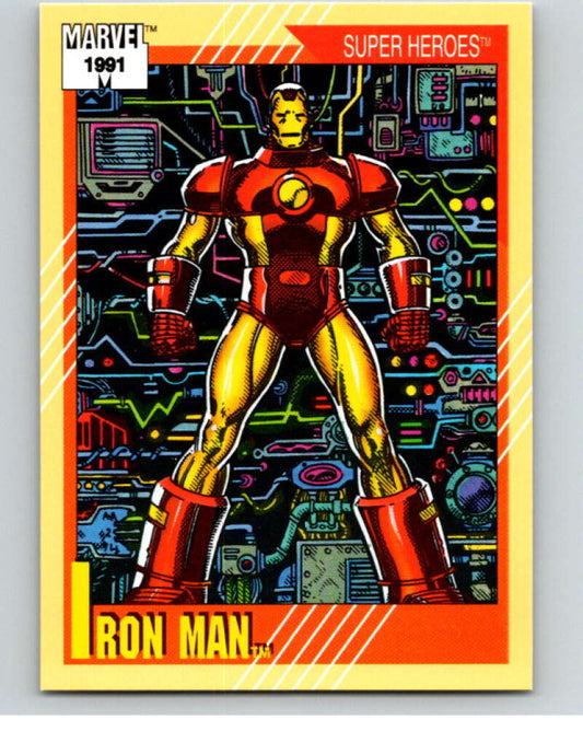 1991 Impel Marvel Universe #13 Iron Man   V71441 Image 1