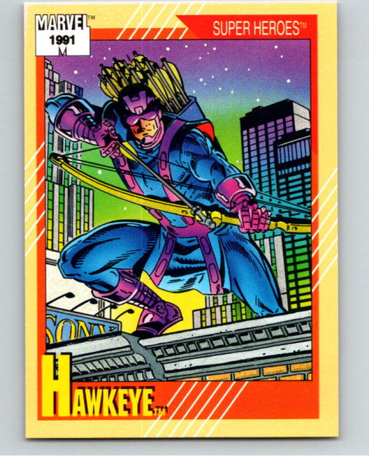 1991 Impel Marvel Universe #20 Hawkeye   V71457 Image 1