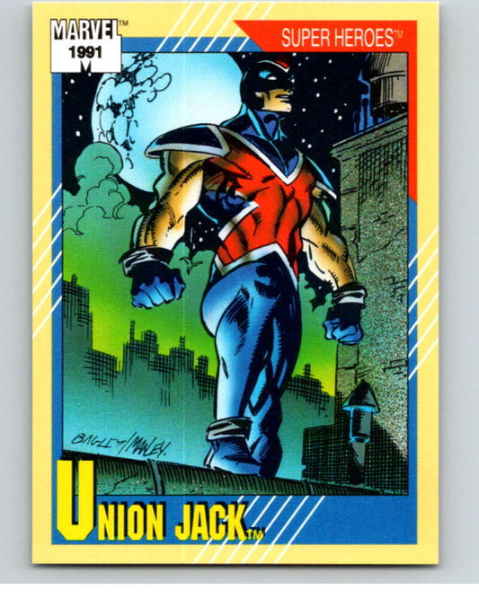 1991 Impel Marvel Universe #24 Union Jack   V71461 Image 1