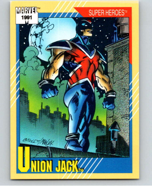 1991 Impel Marvel Universe #24 Union Jack   V71462 Image 1
