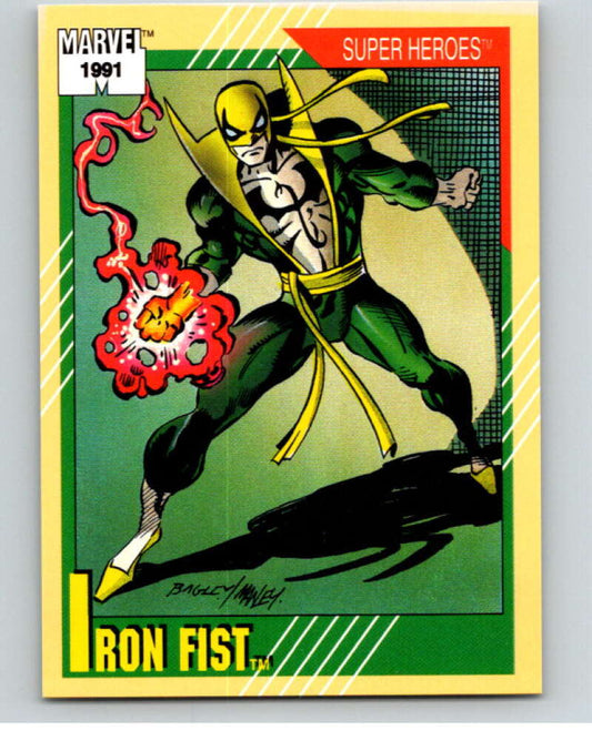 1991 Impel Marvel Universe #28 Iron Fist   V71467 Image 1
