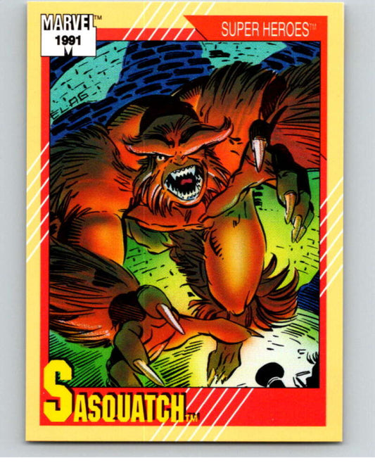 1991 Impel Marvel Universe #31 Sasquatch   V71477 Image 1