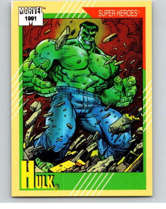1991 Impel Marvel Universe #53 Hulk   V71492 Image 1