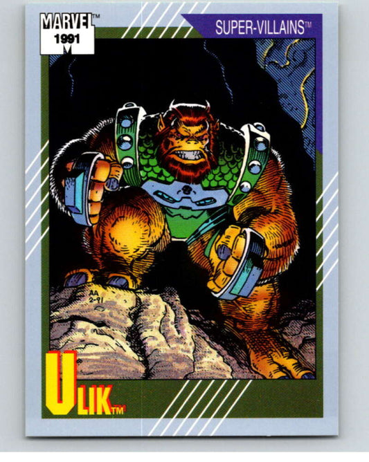 1991 Impel Marvel Universe #68 Ulik   V71524 Image 1