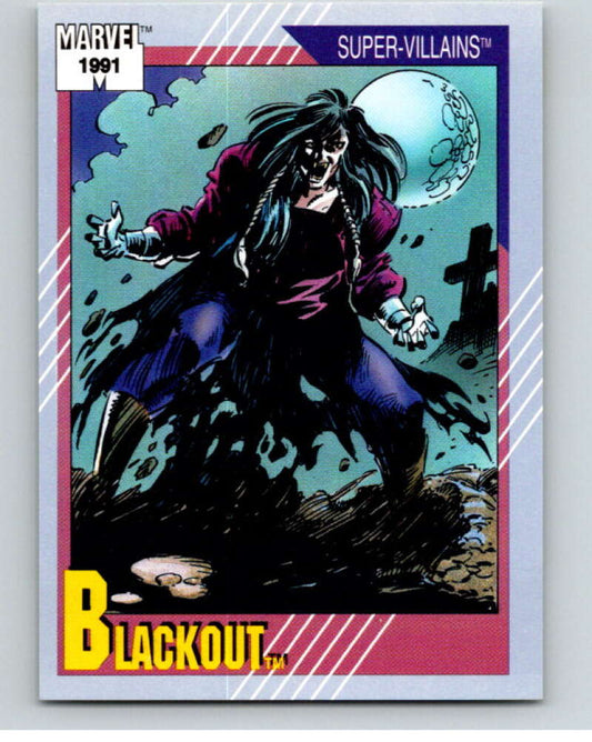 1991 Impel Marvel Universe #82 Blackout   V71547 Image 1