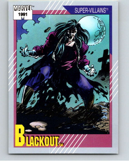 1991 Impel Marvel Universe #82 Blackout   V71548 Image 1