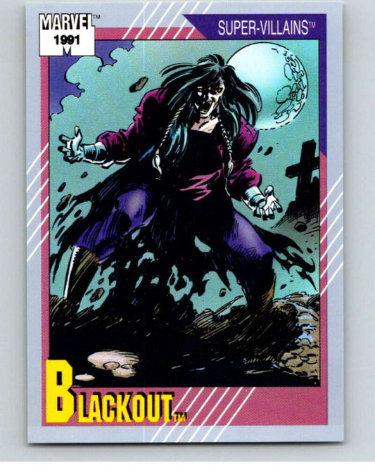 1991 Impel Marvel Universe #82 Blackout   V71549 Image 1