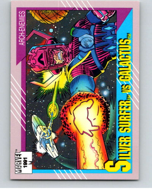 1991 Impel Marvel Universe #94 Surfer vs. Galactus   V71568 Image 1