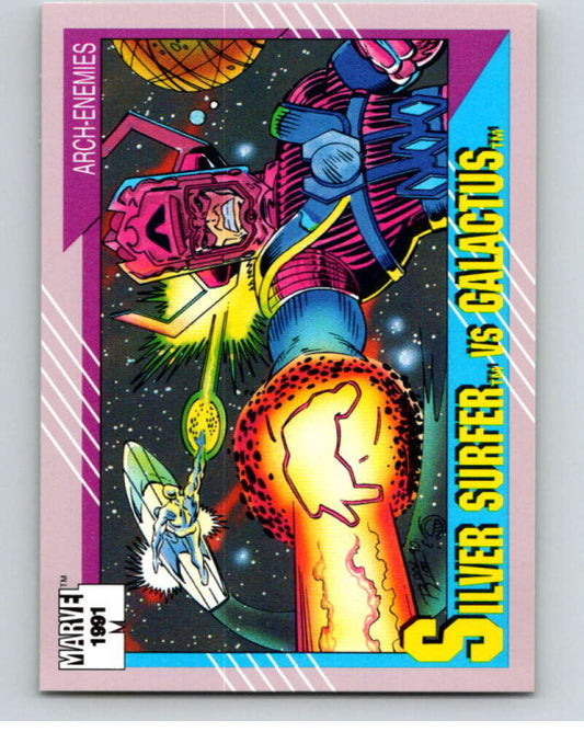 1991 Impel Marvel Universe #94 Surfer vs. Galactus   V71569 Image 1