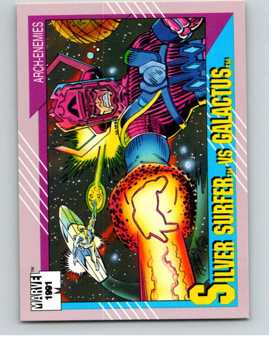 1991 Impel Marvel Universe #94 Surfer vs. Galactus   V71570 Image 1