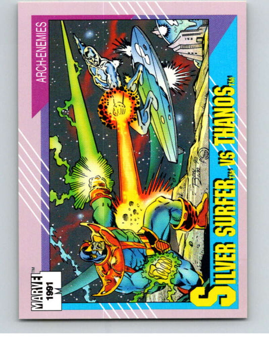 1991 Impel Marvel Universe #111 Nick Fury vs. Baron Strucker   V71604 Image 1