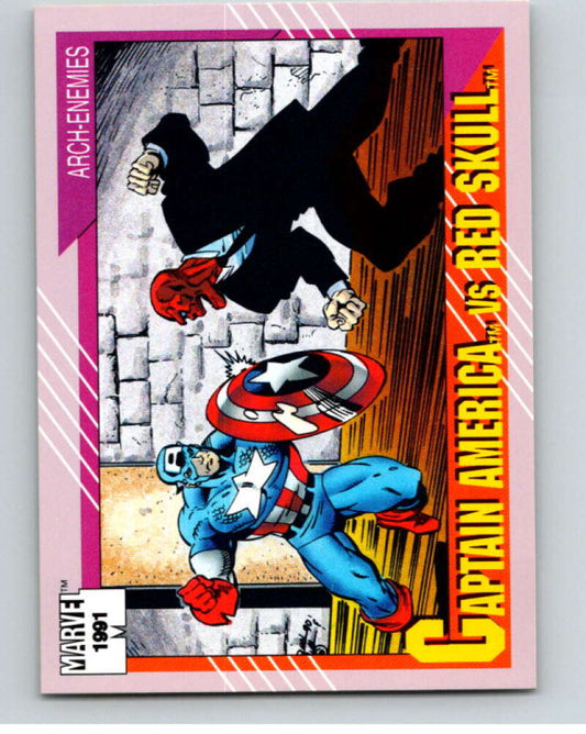 1991 Impel Marvel Universe #115 Captain America/Red Skull   V71608 Image 1