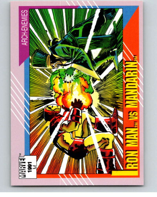 1991 Impel Marvel Universe #116 Daredevil vs. Punisher   V71612 Image 1