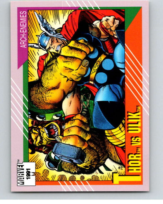 1991 Impel Marvel Universe #122 Thor vs. Ulik   V71624 Image 1