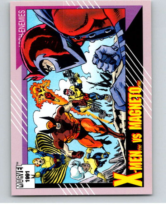 1991 Impel Marvel Universe #124 Fantastic Four vs. Doctor Doom   V71626 Image 1