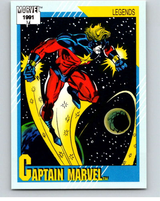 1991 Impel Marvel Universe #139 Captain Marvel   V71649 Image 1