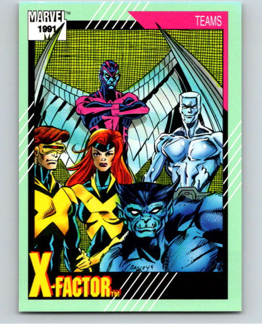 1991 Impel Marvel Universe #154 Teams: X-Factor   V71681 Image 1
