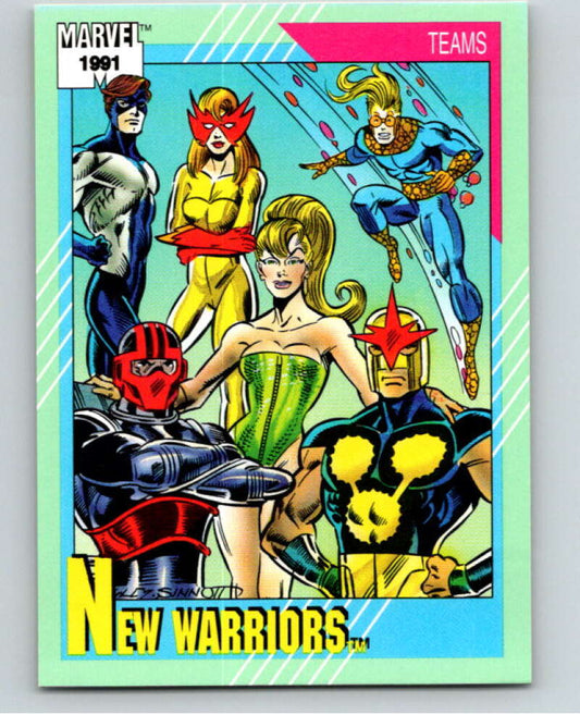 1991 Impel Marvel Universe #156 New Warriors   V71683 Image 1