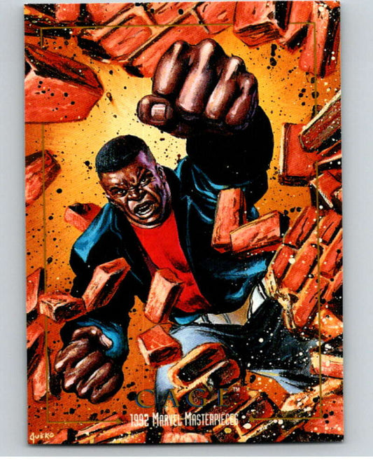 1992 Skybox Marvel Masterpieces #17 Cage  V71703 Image 1