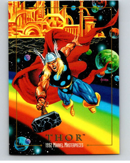 1992 Skybox Marvel Masterpieces #92 Thor  V71794 Image 1