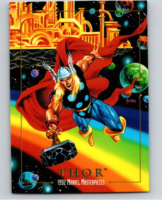 1992 Skybox Marvel Masterpieces #92 Thor  V71795 Image 1