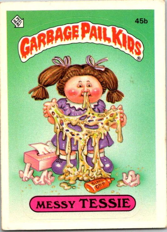 1985 Topps Garbage Pail Kids Series 2 #45b Messy Tessie  V72736 Image 1