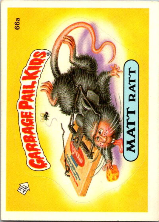 1985 Topps Garbage Pail Kids Series 2 #73a Gorgeous George  V72742 Image 1