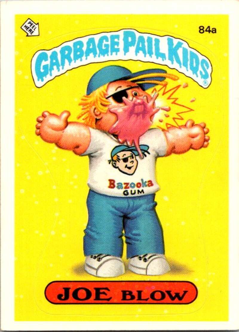 1986 Topps Garbage Pail Kids Series 3 #84a Joe Blow  V72748 Image 1