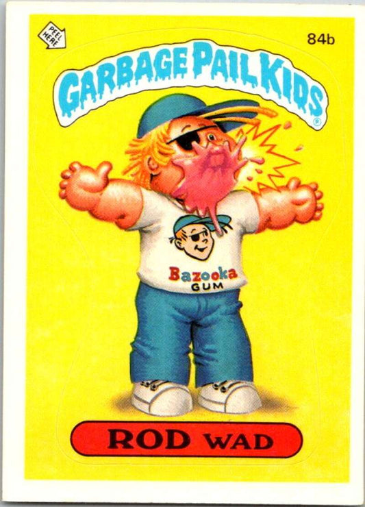 1986 Topps Garbage Pail Kids Series 3 #84b Rod Wad  V72752 Image 1