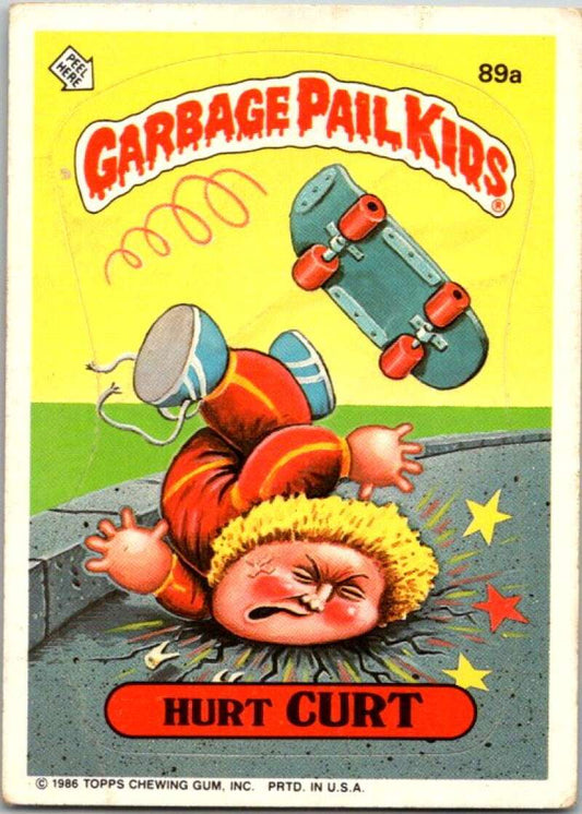 1986 Topps Garbage Pail Kids Series 3 #89a Hurt Curt  V72772 Image 1