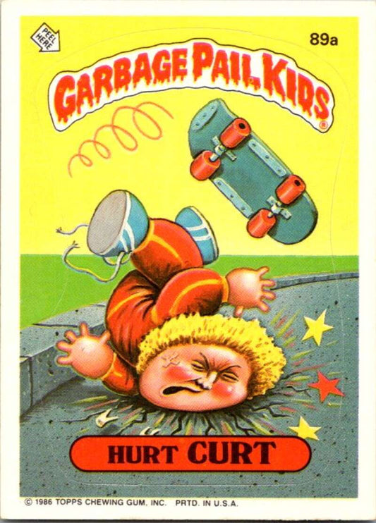 1986 Topps Garbage Pail Kids Series 3 #89a Hurt Curt  V72774 Image 1