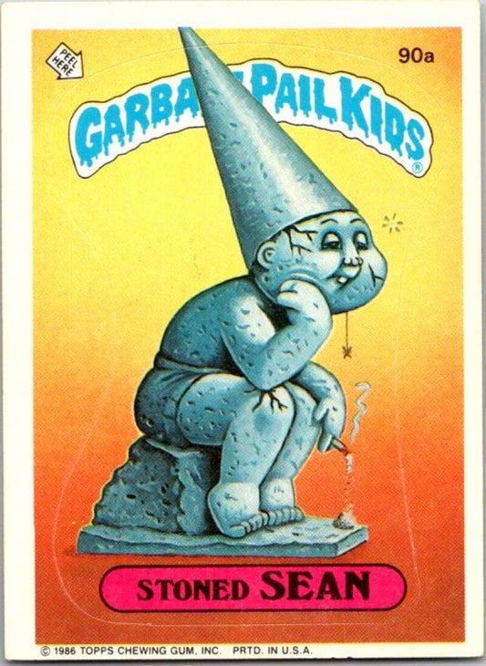 1986 Topps Garbage Pail Kids Series 3 #90a Stoned Sean  V72779 Image 1